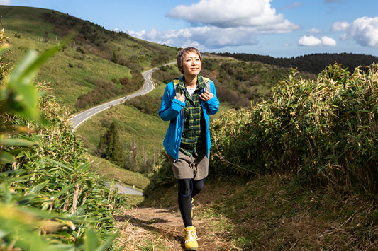 woman walking outdoors as a form of menopause exercise