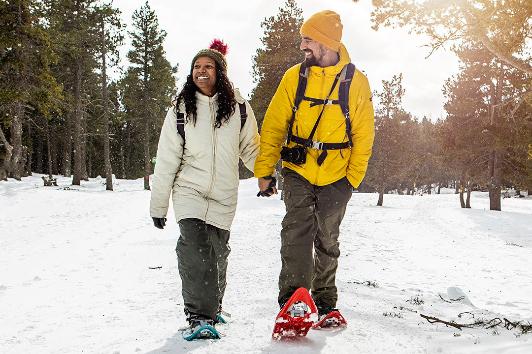 perimenopause woman staying active and getting outdoors during the holiday season