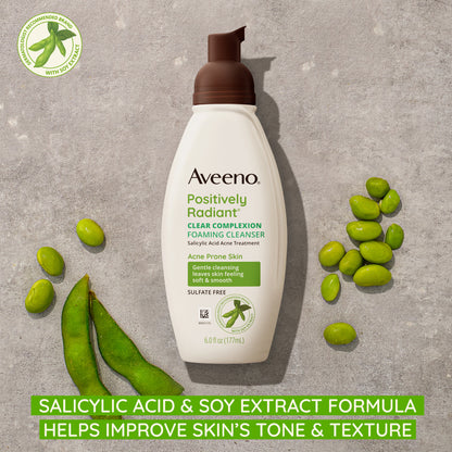 Salicylic acid and soy extract formula helps improve skin's tone and texture.