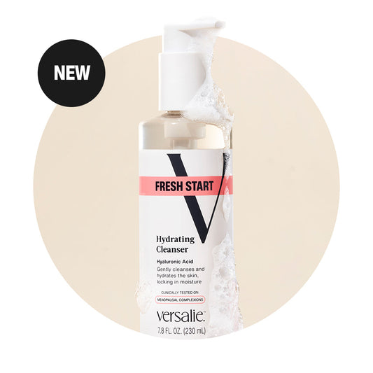 Bottle of FRESH START™ Hydrating Facial Cleanser with hyaluronic acid from Versalie Skincare