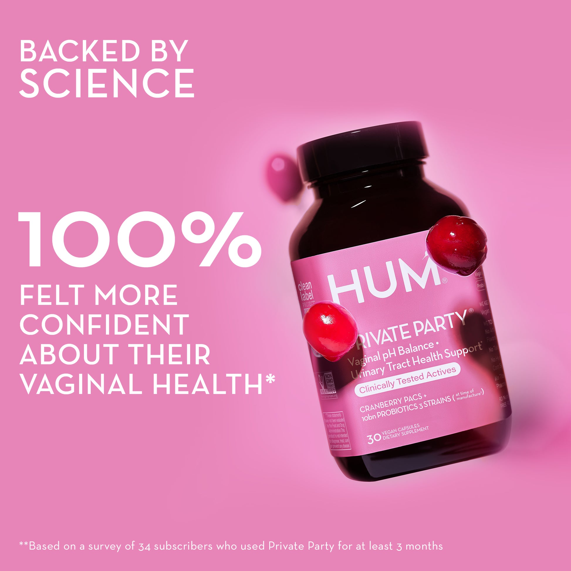 HUM NUTRITION Private Party backed by science to feel confident about vaginal health 