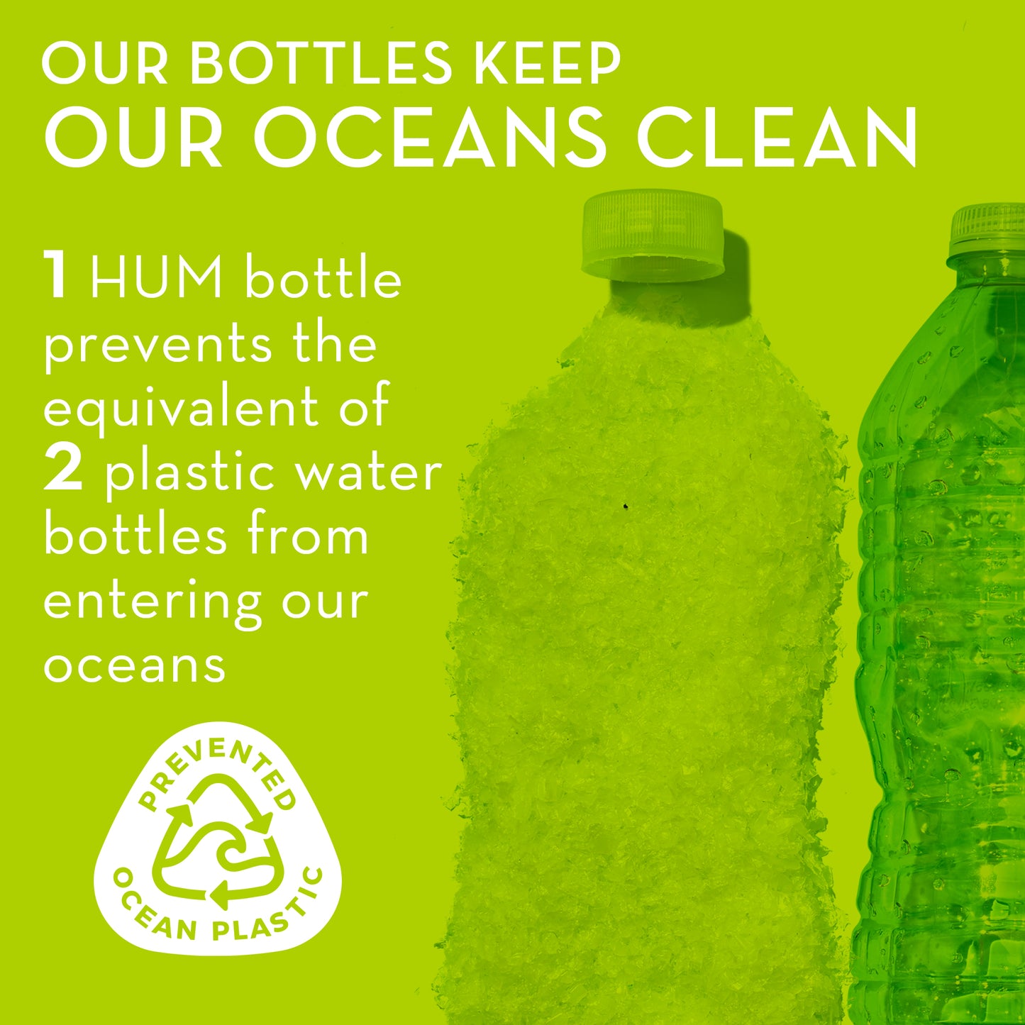 HUM NUTRITION bottles keep oceans clean