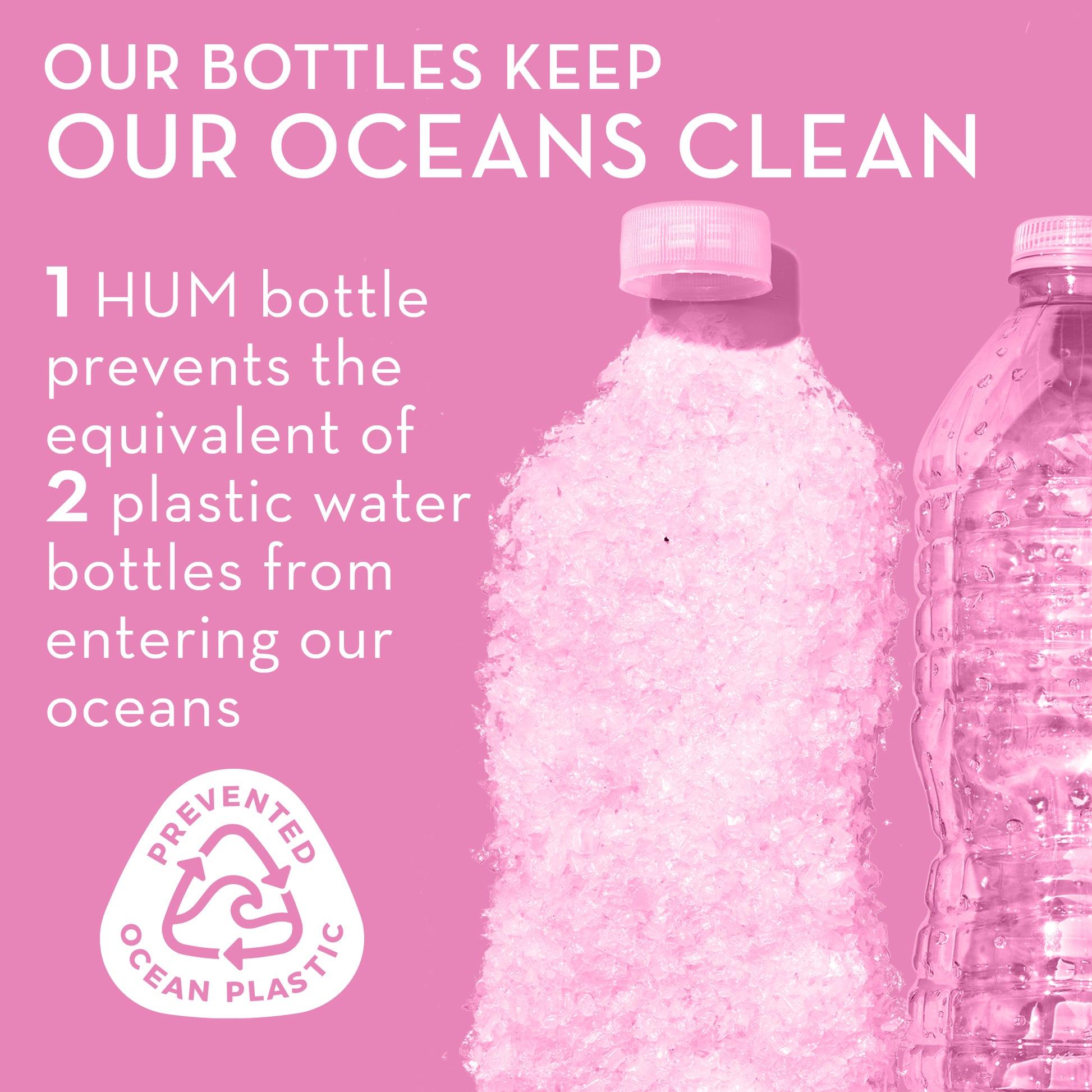 HUM NUTRITION bottles keep oceans clean