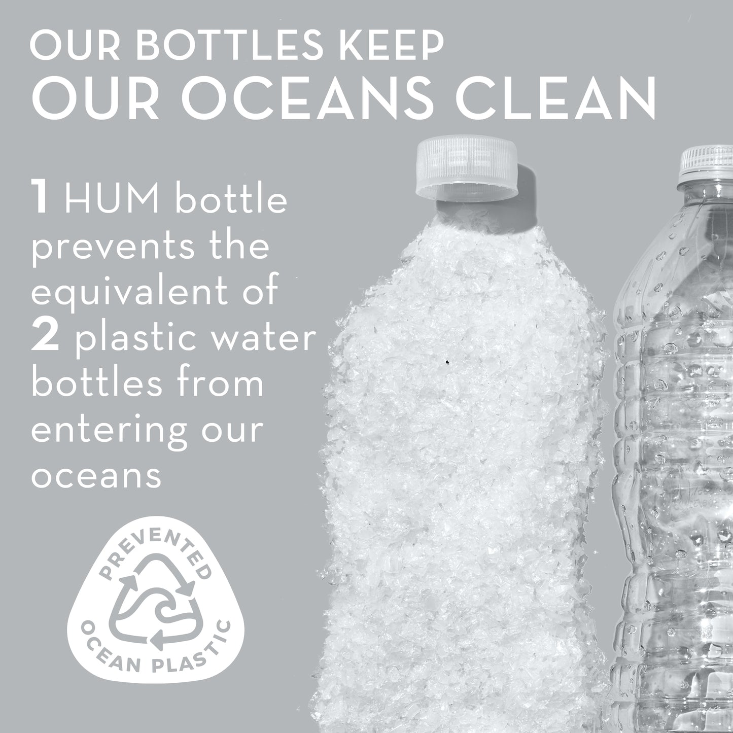 HUM NUTRITION bottles keep oceans clean