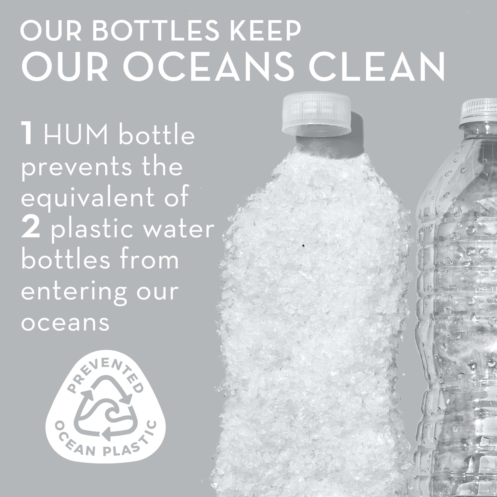 HUM NUTRITION bottles keep oceans clean