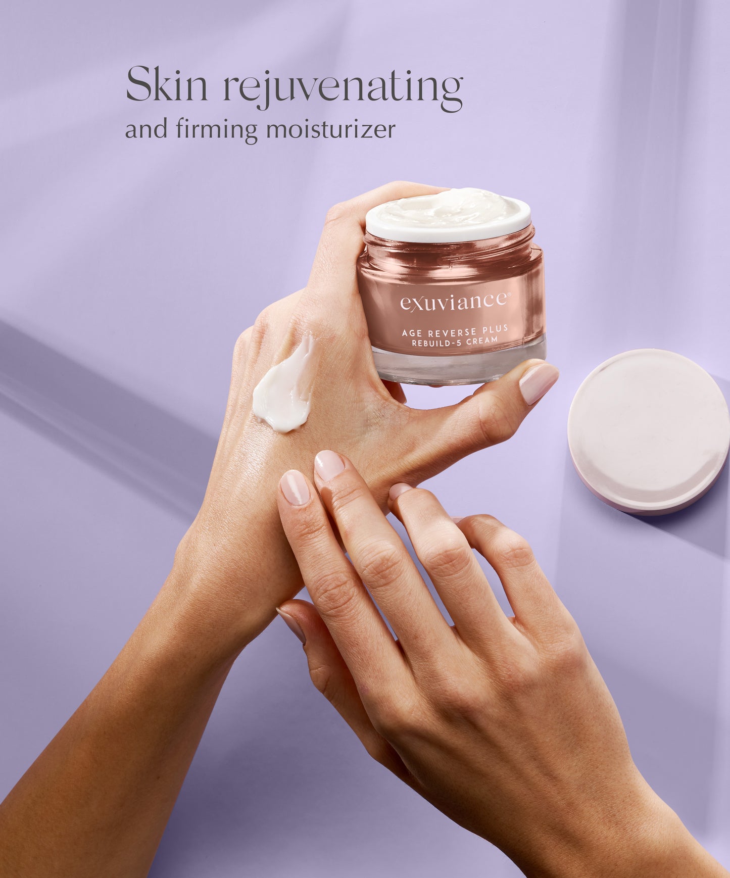 EXUVIANCE Age Reverse+ Rebuild-5 Cream, a skin rejuvenating and firming moisturizer