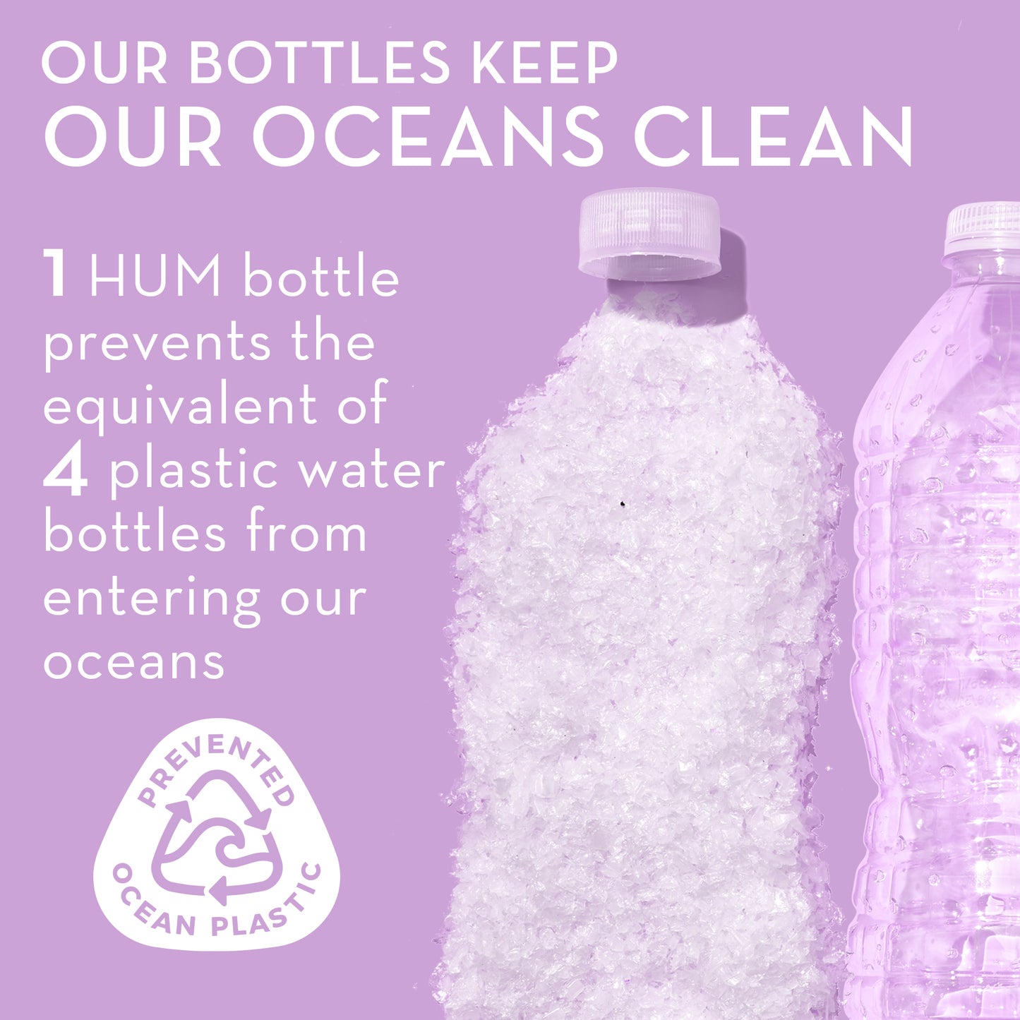 HUM NUTRITION bottles keep oceans clean