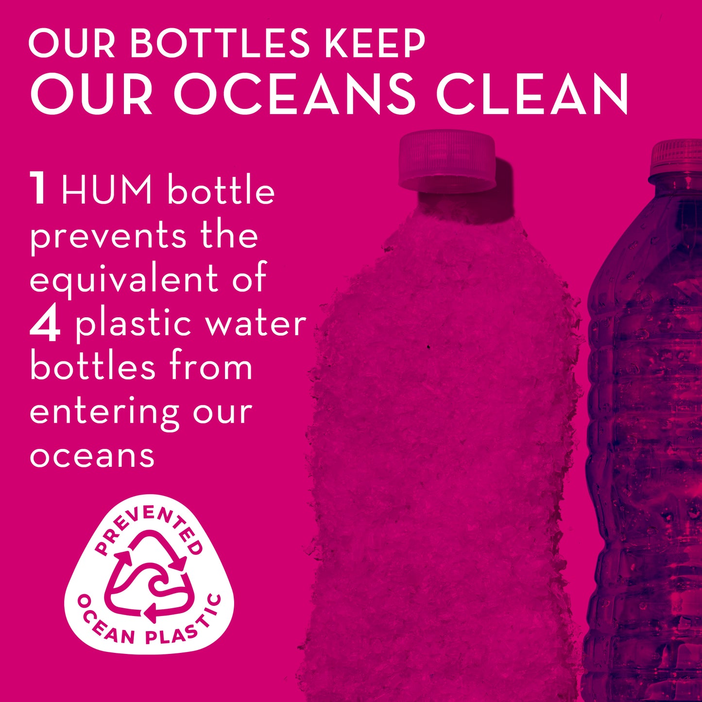 HUM NUTRITION bottles keep oceans clean