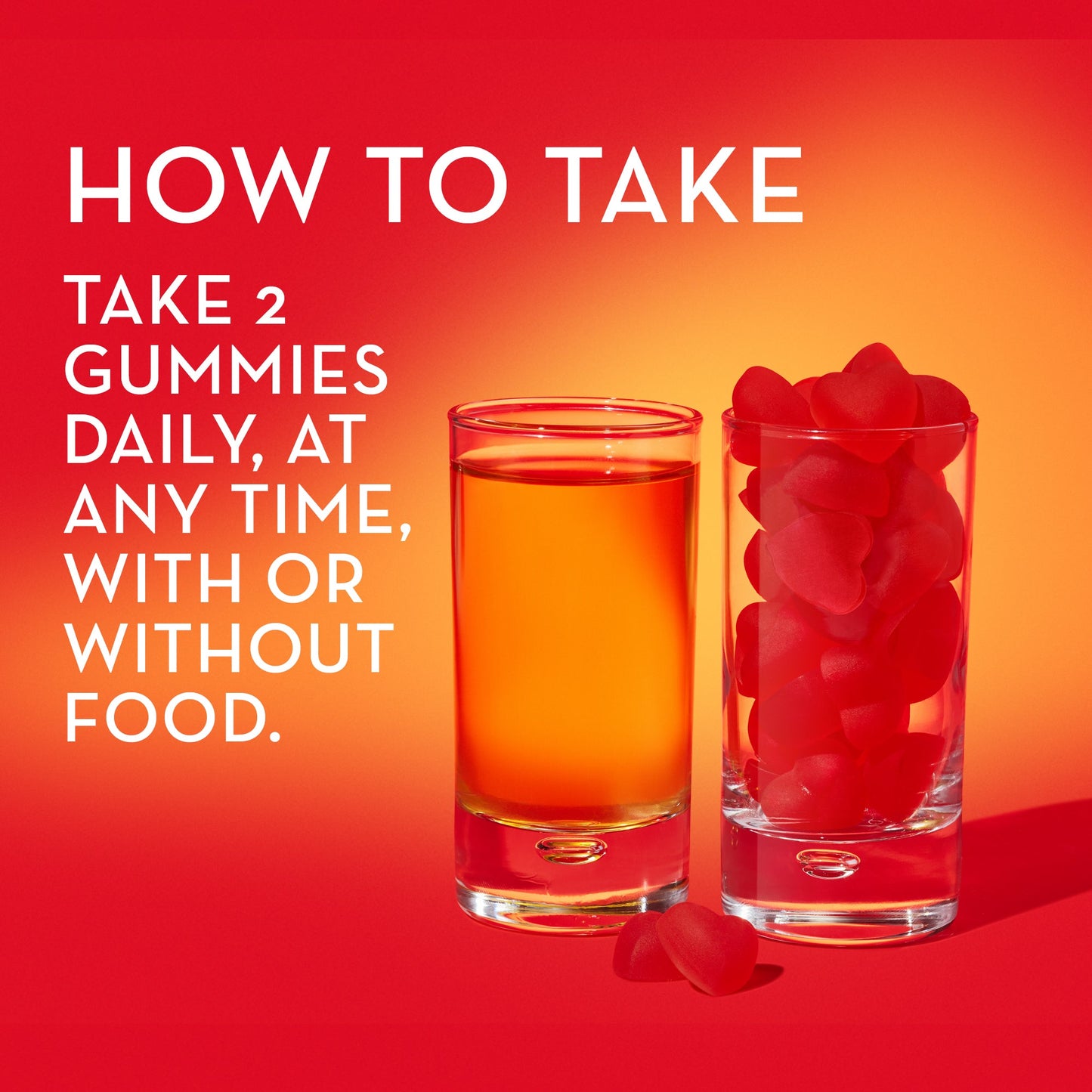 how to take HUM NUTRITION Pro ACV gummies: take 2 gummies daily at any time with or without food