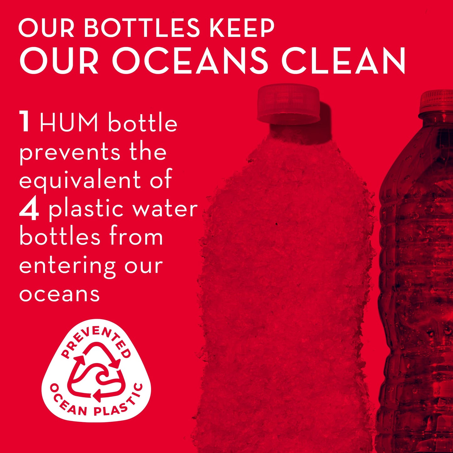 HUM NUTRITION bottles keep oceans clean