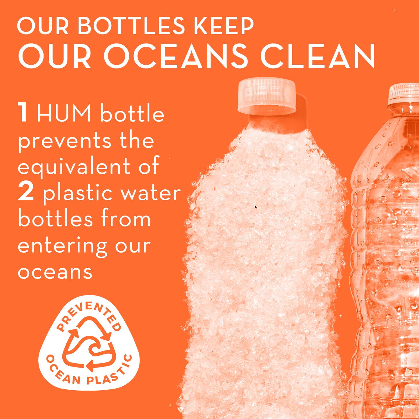 HUM NUTRITION bottles keep oceans clean