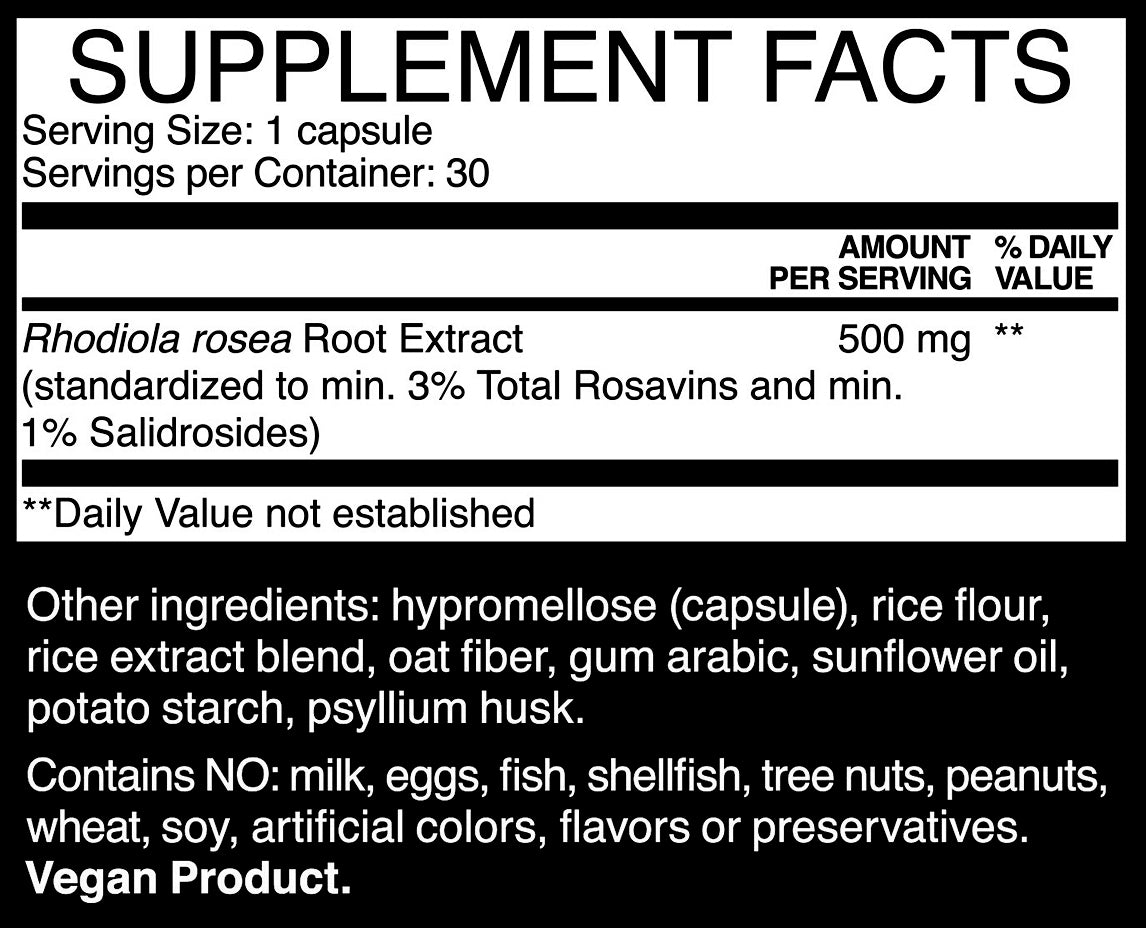 supplement facts label for HUM NUTRITION Big Chill capsules