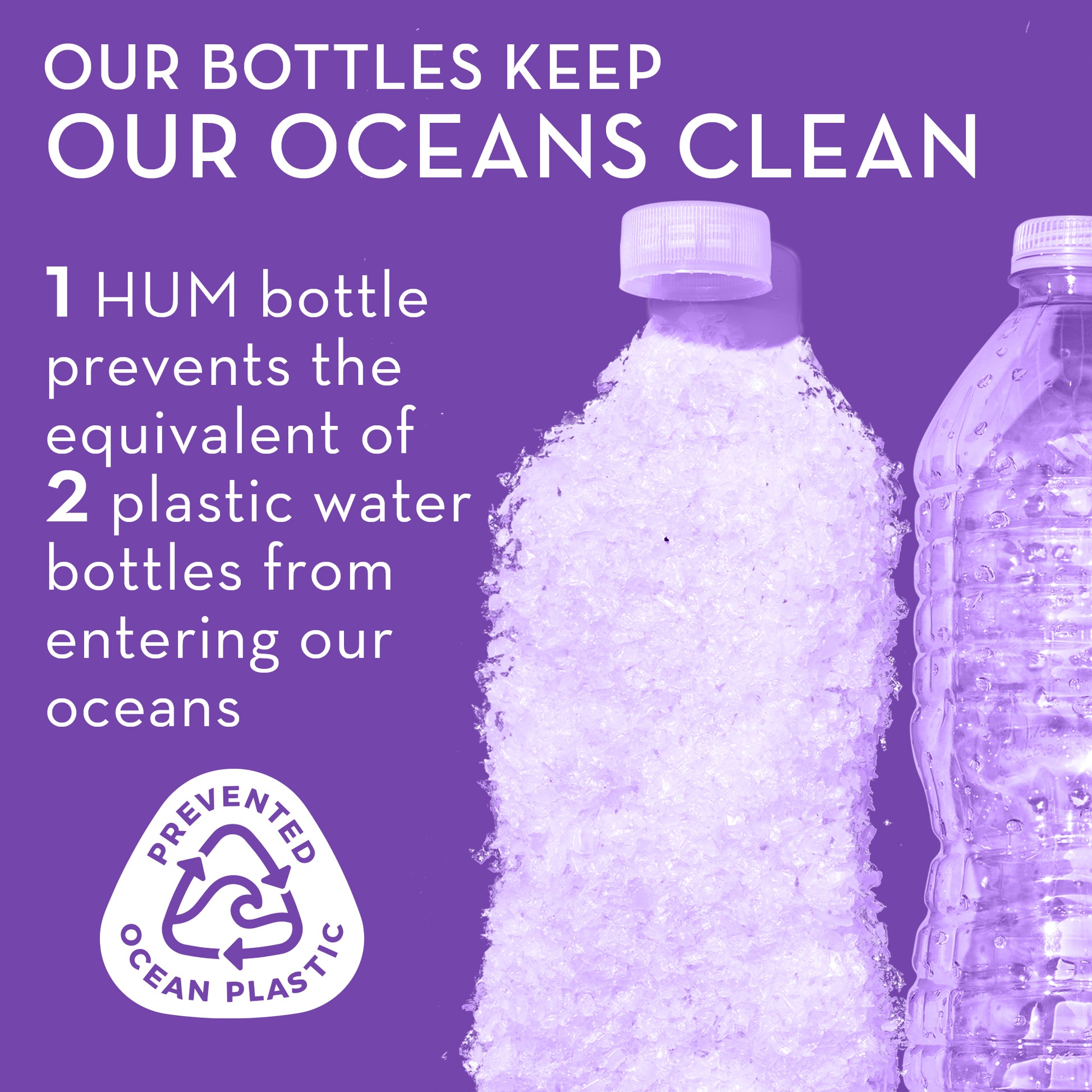 HUM NUTRITION bottles keep oceans clean