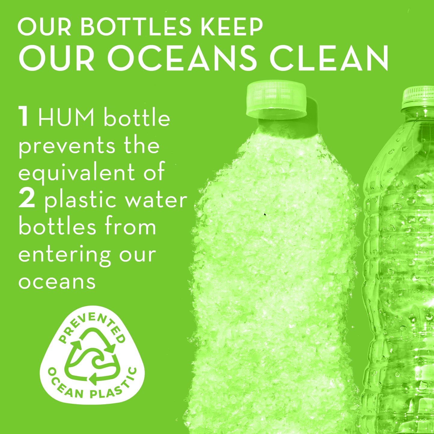 HUM NUTRITION bottles keep oceans clean