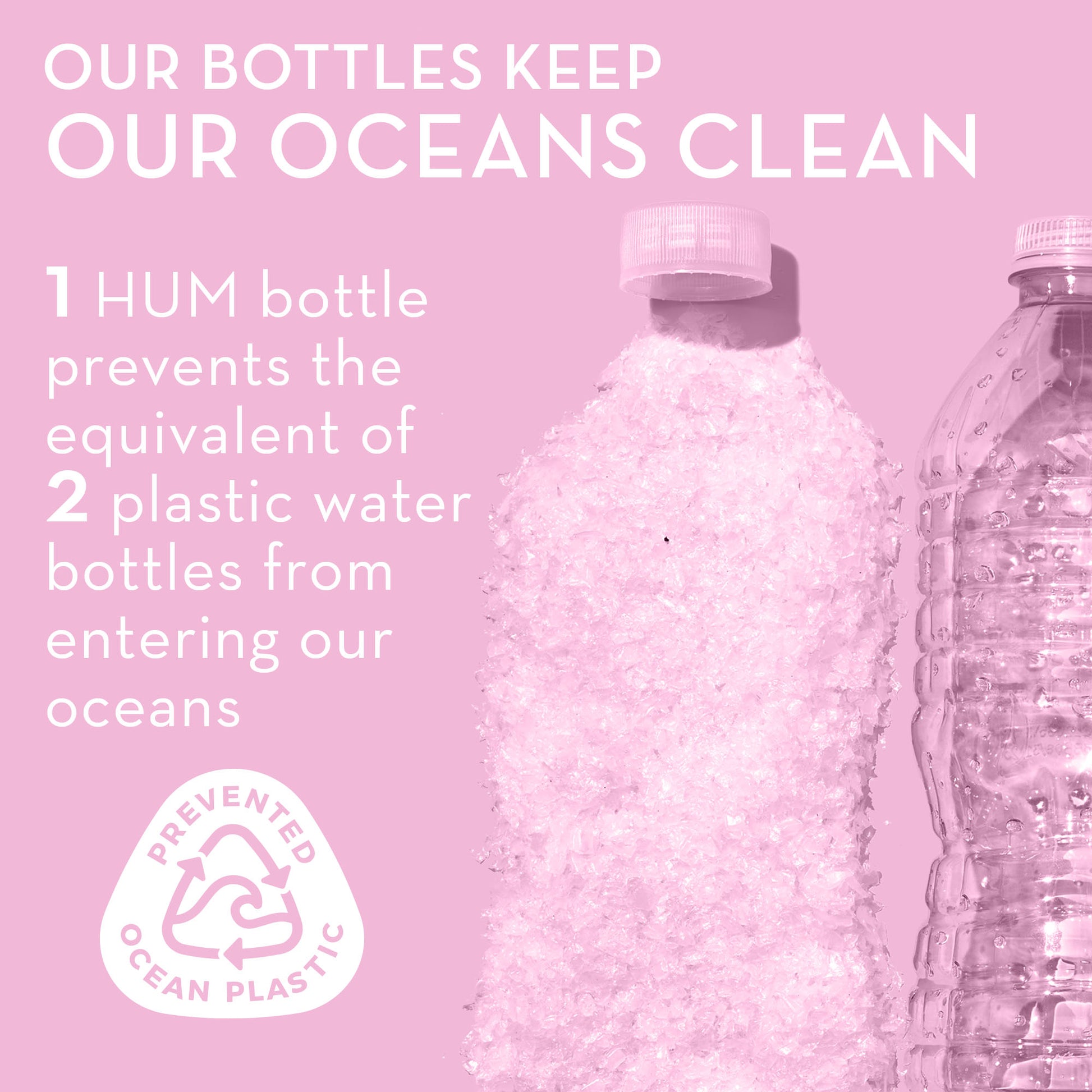 HUM NUTRITION bottles keep oceans clean