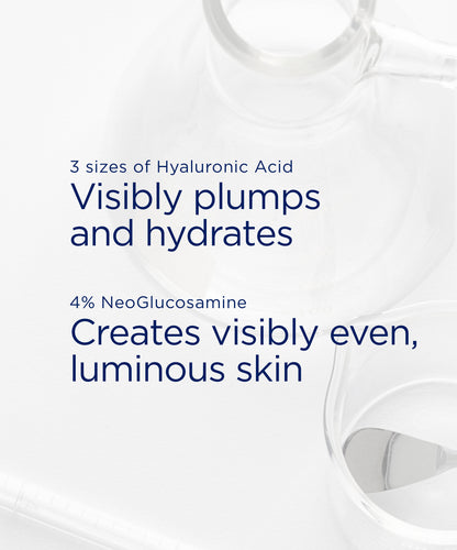 NEOSTRATA Skin Active Hyaluronic Luminous Lift visibly plumps and hydrates, and creates visibly even, luminous skin