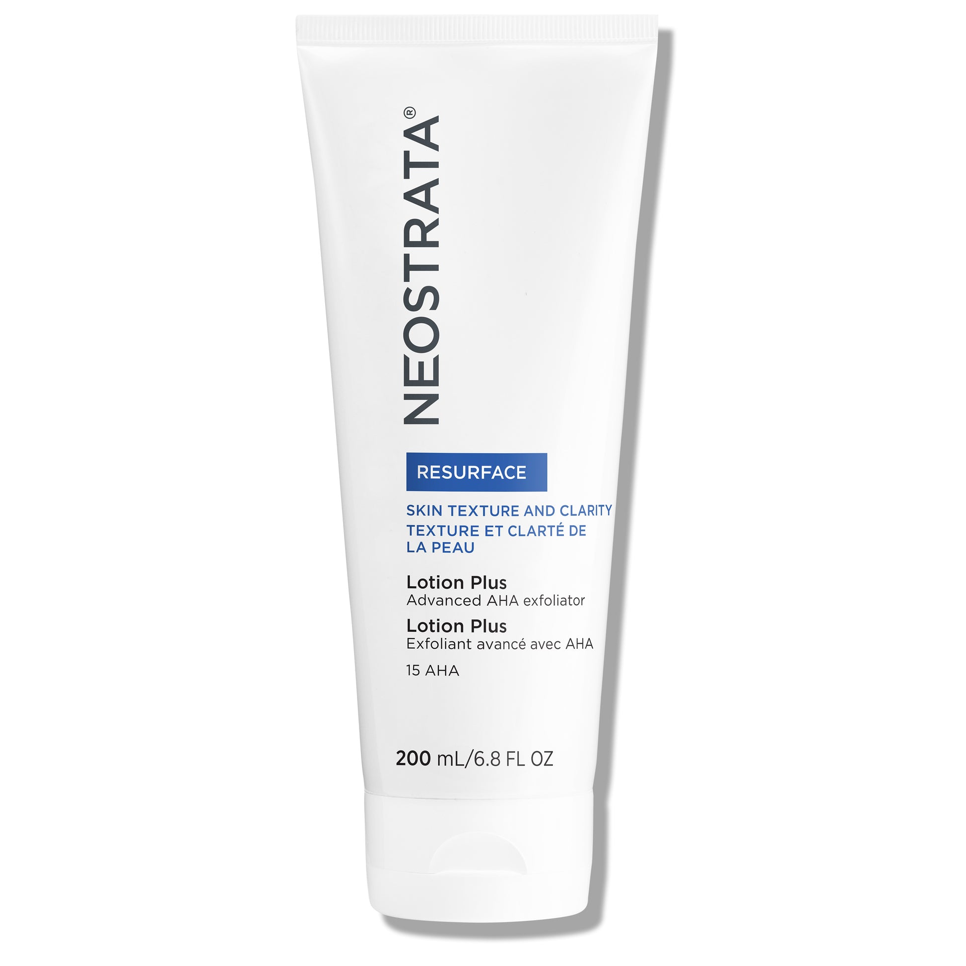 NEOSTRATA Resurface Lotion Plus Advanced AHA Exfoliator, skin texture, and clarity