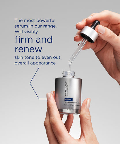 NEOSTRATA Skin Active Firming Tri-Therapy Lifting Serum, the most powerful serum in our range that will visibly firm and renew skin tone to even out overall appearance