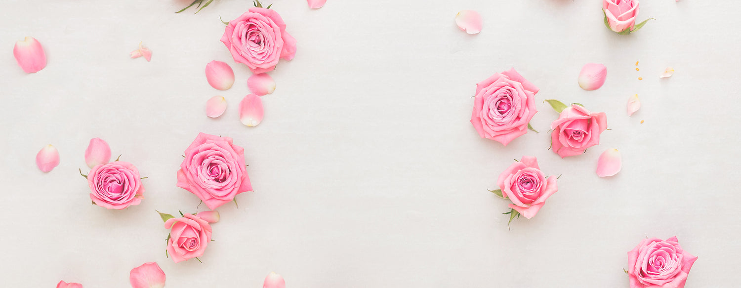 Roses and rose petals representing the irregular nature of perimenopause periods